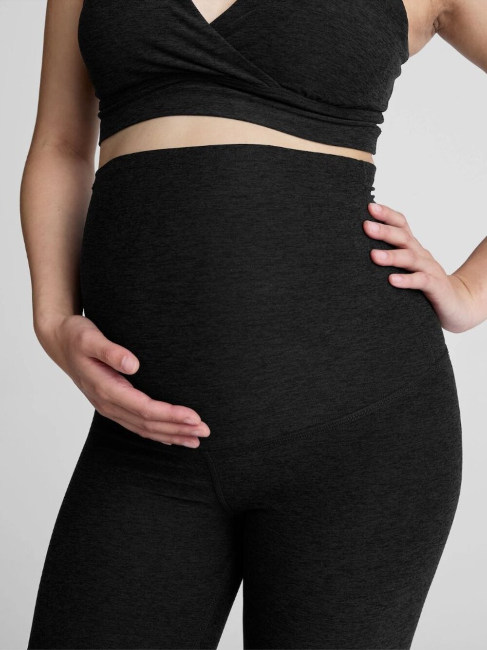 Beyond the Bump Spacedye™ Cruiser Maternity Biker Short in Darkest Night
